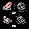   36Pcs 2 Styles Plastic Ring Display Stands RDIS-PH0001-006-2