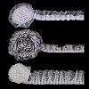 3 Styles Polyester Pleated Satin Pleated Lace Ribbon OCOR-PH0006-60-7