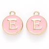 Golden Plated Alloy Enamel Charms ENAM-S118-07E-1