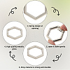 10Pcs 2 Colors Zinc Alloy Spring Gate Rings FIND-SP0004-34B-4