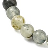 Natural Prehnite Beads Stretch Bracelets for Women Men BJEW-JB13592-3