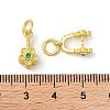 Brass Micro Pave Cubic Zirconia Peg Bails Pendants KK-K277-11MG-3