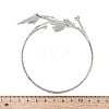 Butterfly Alloy Arm Cuff Bangles for Girl Women LS-AJEW-A063-01H-P-5