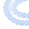 Baking Paint Frosted Glass Beads Strands FGLA-N003-6mm-01-3