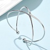 304 Stainless Steel Cuff Bangles BJEW-L682-033P-1