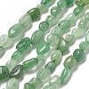 Natural Green Aventurine Nuggets Beads Strands G-L154-10-01-1