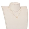Key Brass Pendant Necklaces NJEW-JN02972-04-5