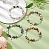 8.5mm Round Gemstone Beaded Stretch Bracelets BJEW-JB10518-2