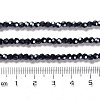 Electroplate Opaque Glass Beads Strands LS-EGLA-A035-P3mm-A18-4