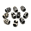 Tibetan Style dZi Beads TDZI-D010-01B-1