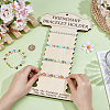 Wood Wall Mounted Bracelet Organizer Display Stands ODIS-WH0030-199-3