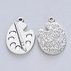 Tibetan Style Alloy Pendants TIBE-R316-001AS-RS-2