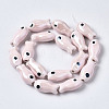Handmade Porcelain Ceramic Beads Strands X1-PORC-T006-03Q-2