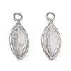 Brass Pave Cubic Zirconia Charms CU-CBABEB3-06P-03-1