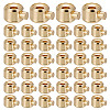 60Pcs Brass Crimp Beads KK-HY0004-19-1