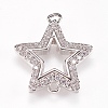 Brass Micro Pave Cubic Zirconia Links LS-ZIRC-K073-02-01P-1