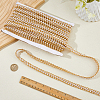 Polyester Centipede Braided Wavy Ribbon OCOR-WH0111-43A-4