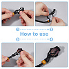 5Pcs 5 Colors Adjustable Waxed Cord Macrame Pouch Necklace Making for Gemstone Nuggets NJEW-DC0001-17-4