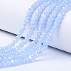 Electroplate Glass Beads Strands EGLA-A034-J4mm-B02-1