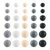 150Pcs 15 Styles Silicone Beads SIL-TA0001-30-2