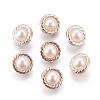 Plastic Shank Buttons BUTT-WH0012-01-1