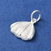 925 Sterling Silver Sea Animal Shell Shape Charms STER-E071-02S-02-2
