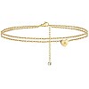 Heart Brass with Crystal Rhinestone Anklets FS-WGC43DA-18-1