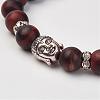 Natural Tiger Eye Beads Stretch Bracelets BJEW-JB02812-03-3