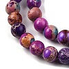 Dyed Natural Regalite/Imperial Jasper/Sea Sediment Jasper Beads Strands G-B124-C02-09-4