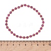 Natural Ruby Beaded Stretch Bracelets for Women BJEW-JB13541-03-2