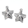 Non-Tarnish 201 Stainless Steel Charms X-STAS-G081-09P-1