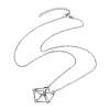 201 Stainless Steel Macrame Pouch Empty Stone Holder for Pendant Necklaces Making NJEW-JN04450-02-1