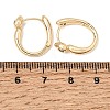 Brass Pave Clear Cubic Zirconia Hoop Earrings KK-CBACA55-02G-4
