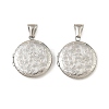 316 Stainless Steel Locket Pendants STAS-K321-10P-1