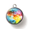 Galaxy Theme Luminous Glass Ball Pendants GLAA-D021-01P-02-1