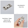 SUPERFINDINGS 4Pcs Alloy Side Release Buckles FIND-FH0008-70-4