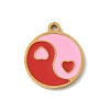 304 Stainless Steel Enamel Charms STAS-P388-19K-G-1