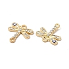 Alloy Rhinestone Connector Charms ENAM-M053-11G-2