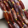 Dyed & Heated Natural Fire Crackle Agate Beads Strands GG-CBAB9C6-A01-01-1