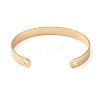 Rack Plating Brass Open Cuff Bangles for Women BJEW-M303-01G-3