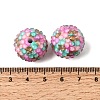 Opaque Acrylic & Resin Rhinestone Beads OACR-G062-02E-2