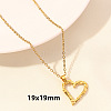 Stainless Steel Heart-shaped Necklace Jewelry DIY Accessories FY2457-4-1