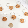 18Pcs Cork Wine Glass Charms AJEW-CN0004-95-7