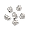 Hammered 304 Stainless Steel Beads STAS-B127-01P-10-1