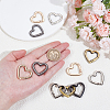 12Pcs 4 Colors Alloy Spring Gate Rings FIND-NB0006-20A-3