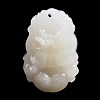 Natural White Jade Carved Pendants LS-G-S384-01D-1