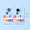 Word BE HAPPY TODAY Acrylic Dangle Stud Earrings FS-WG01C29-10-1