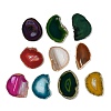 Natural Druzy Agate Slice Cabochons G-F826-E-1
