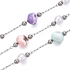 Handmade ABS Plastic Imitation Pearl & Shell Chains CHS-T006-24P-1