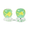 Inner Flower Handmade Lampwork Beads LAMP-Q039-13E-1